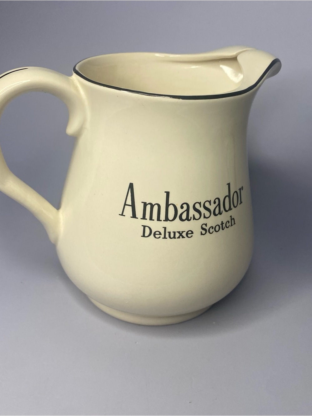 Vintage Ambassador Deluxe Scotch Whiskey Pub Jug Pitcher Made in England